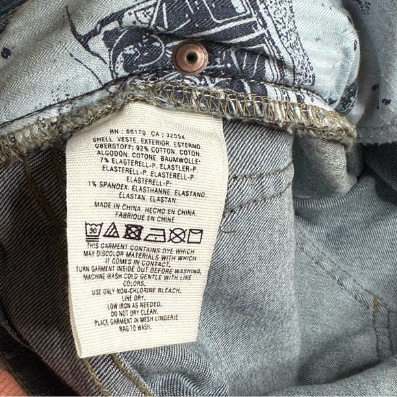 Pilcro and the Letterpress Cropped Jeans Womens Size 29 8 Slim Straight Jeweled - Picture 12 of 12